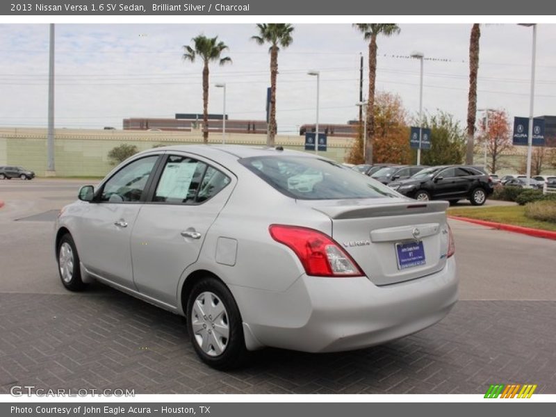 Brilliant Silver / Charcoal 2013 Nissan Versa 1.6 SV Sedan