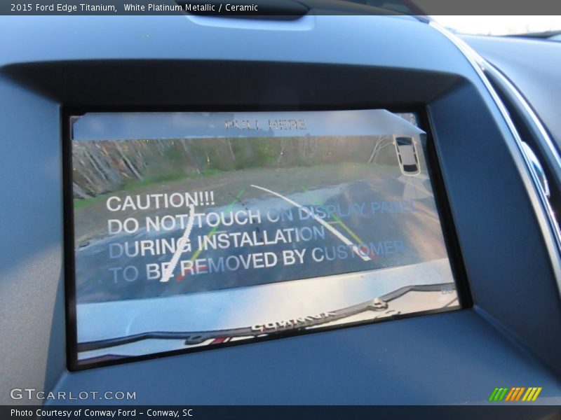 White Platinum Metallic / Ceramic 2015 Ford Edge Titanium
