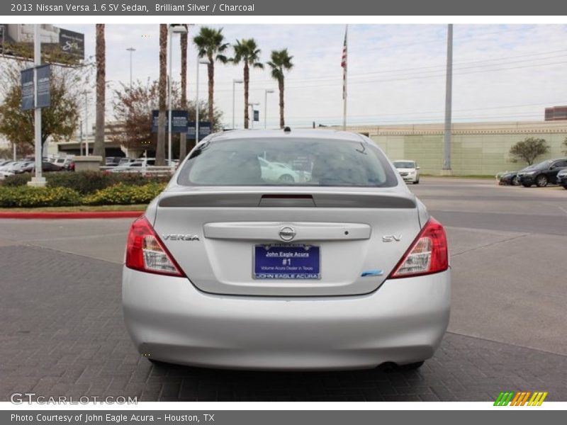 Brilliant Silver / Charcoal 2013 Nissan Versa 1.6 SV Sedan