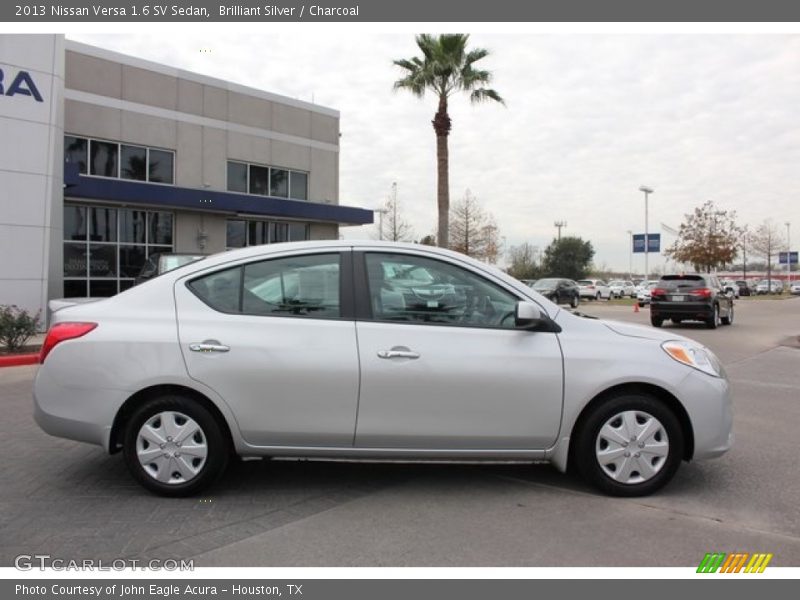 Brilliant Silver / Charcoal 2013 Nissan Versa 1.6 SV Sedan