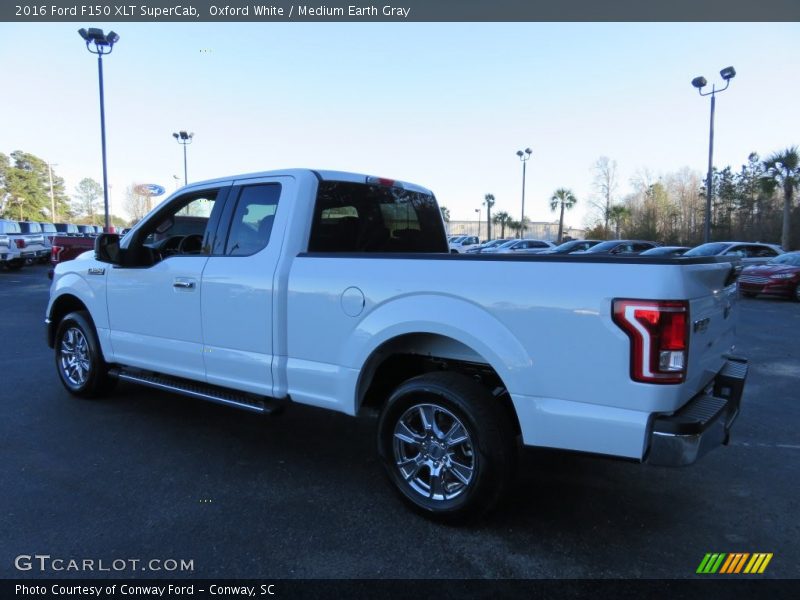 Oxford White / Medium Earth Gray 2016 Ford F150 XLT SuperCab