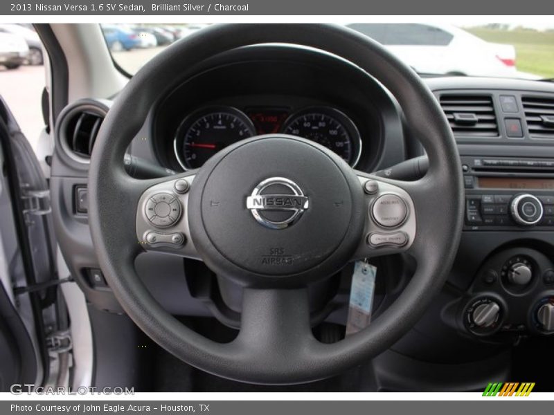 Brilliant Silver / Charcoal 2013 Nissan Versa 1.6 SV Sedan