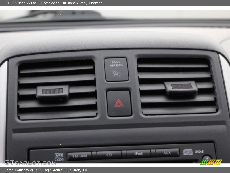 Brilliant Silver / Charcoal 2013 Nissan Versa 1.6 SV Sedan