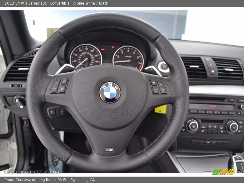 Alpine White / Black 2013 BMW 1 Series 135i Convertible