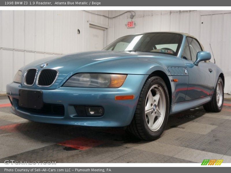 Atlanta Blue Metallic / Beige 1998 BMW Z3 1.9 Roadster