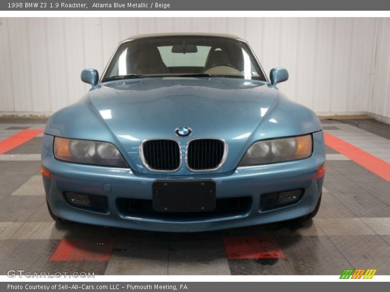 Atlanta Blue Metallic / Beige 1998 BMW Z3 1.9 Roadster