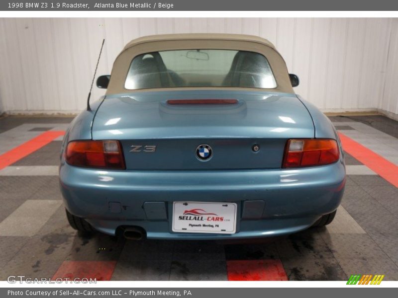 Atlanta Blue Metallic / Beige 1998 BMW Z3 1.9 Roadster