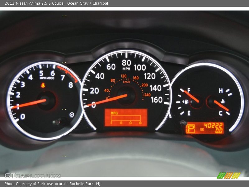 Ocean Gray / Charcoal 2012 Nissan Altima 2.5 S Coupe