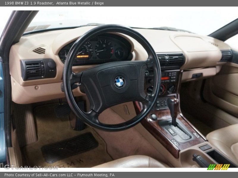 Atlanta Blue Metallic / Beige 1998 BMW Z3 1.9 Roadster