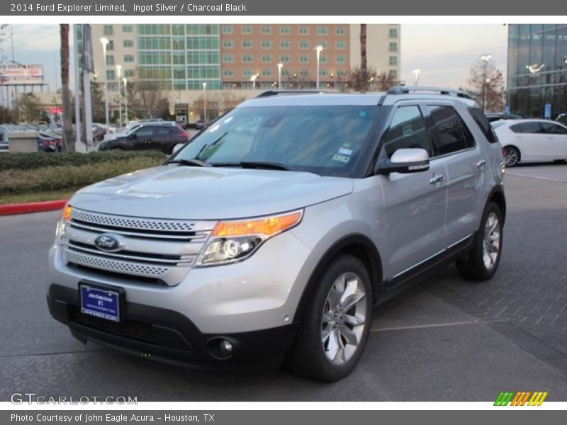 Ingot Silver / Charcoal Black 2014 Ford Explorer Limited