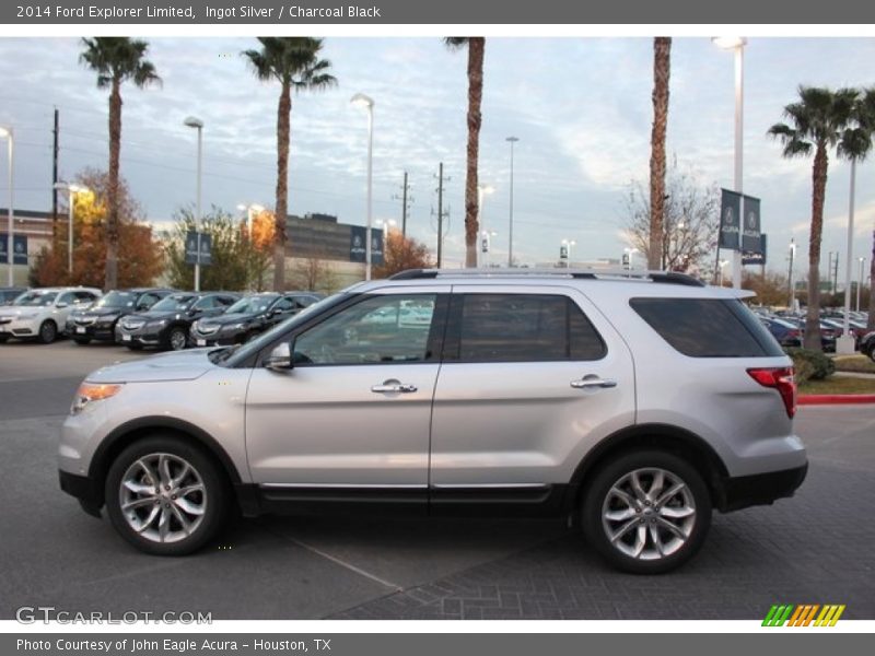 Ingot Silver / Charcoal Black 2014 Ford Explorer Limited