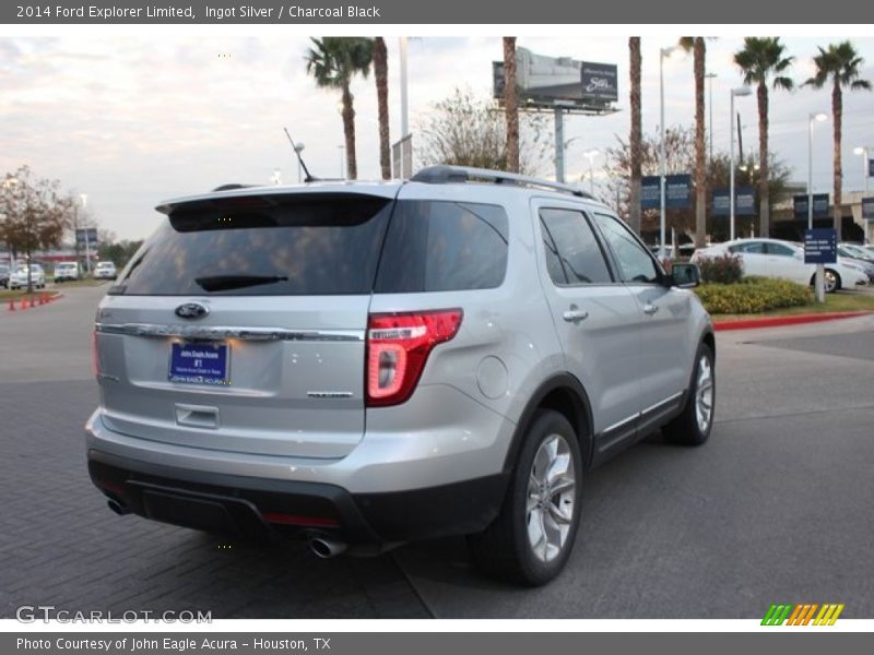 Ingot Silver / Charcoal Black 2014 Ford Explorer Limited