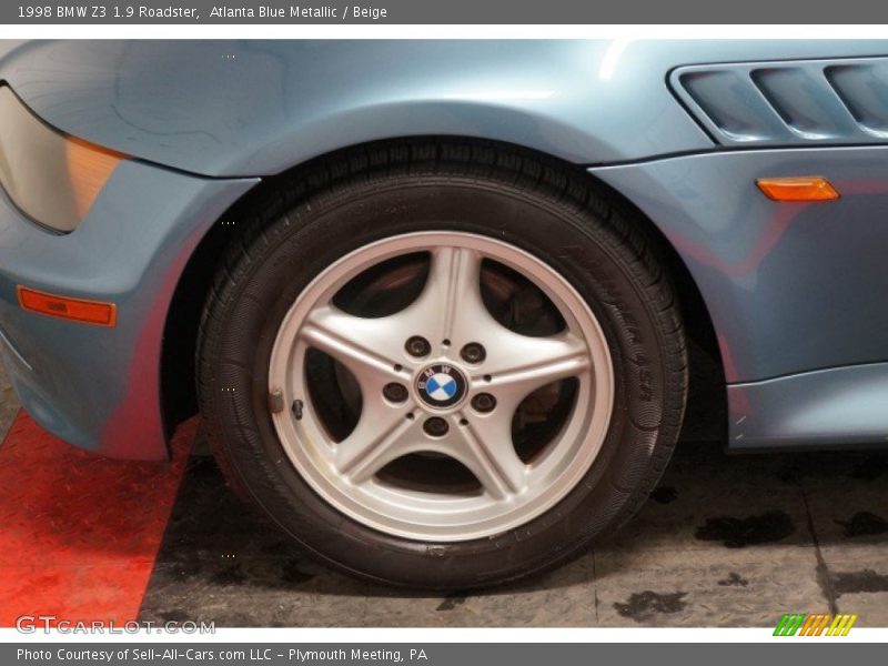 Atlanta Blue Metallic / Beige 1998 BMW Z3 1.9 Roadster