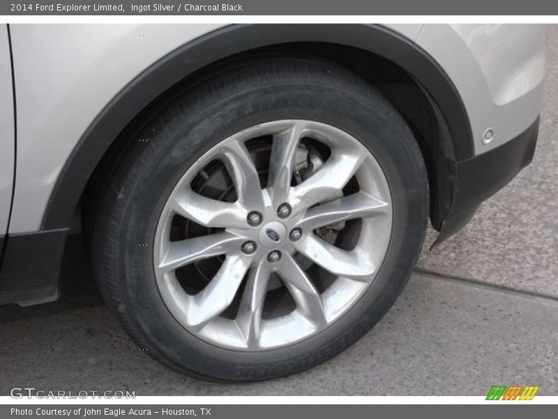 Ingot Silver / Charcoal Black 2014 Ford Explorer Limited