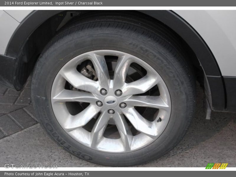 Ingot Silver / Charcoal Black 2014 Ford Explorer Limited