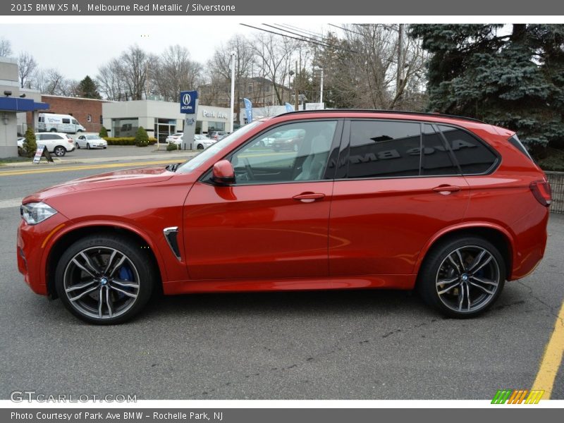 Melbourne Red Metallic / Silverstone 2015 BMW X5 M