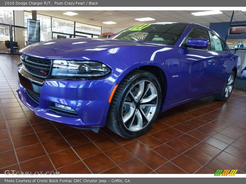 Plum Crazy Pearl / Black 2016 Dodge Charger R/T