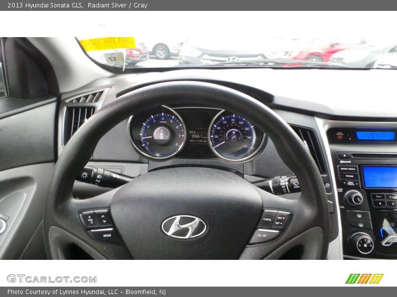Radiant Silver / Gray 2013 Hyundai Sonata GLS