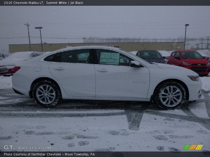 Summit White / Jet Black 2016 Chevrolet Malibu LT