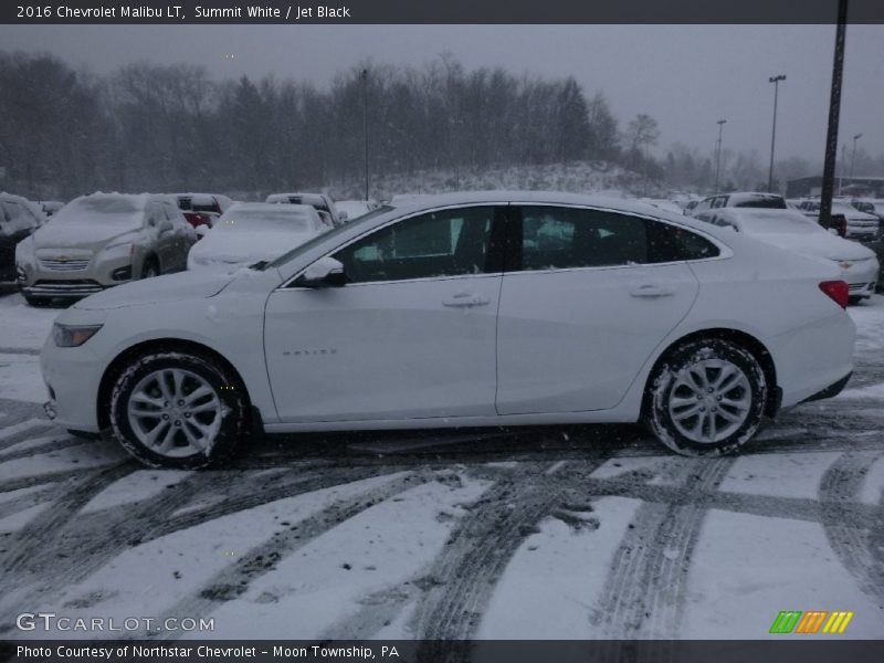 Summit White / Jet Black 2016 Chevrolet Malibu LT