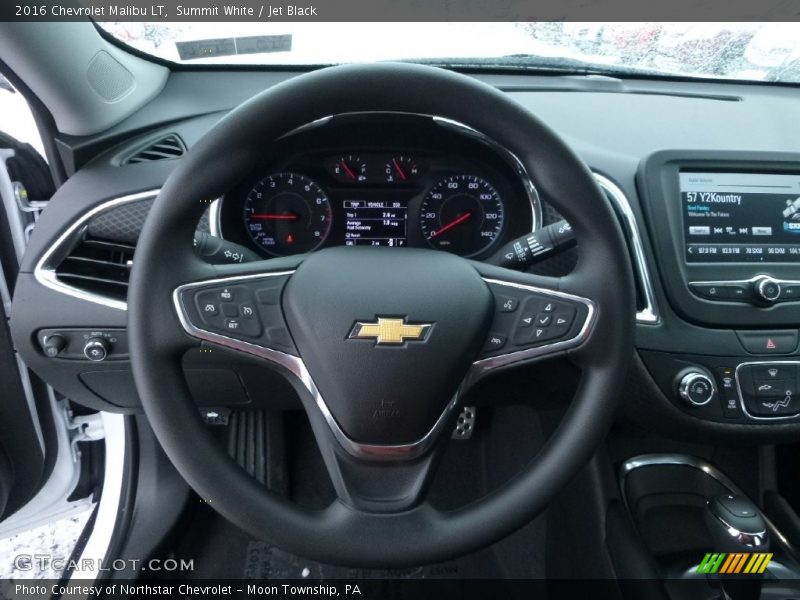 Summit White / Jet Black 2016 Chevrolet Malibu LT