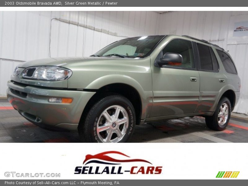 Silver Green Metallic / Pewter 2003 Oldsmobile Bravada AWD