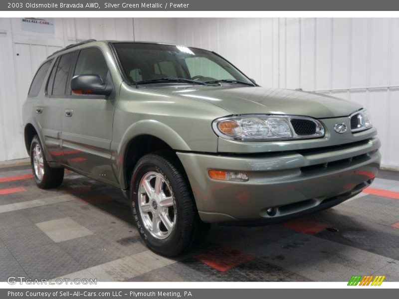 Silver Green Metallic / Pewter 2003 Oldsmobile Bravada AWD