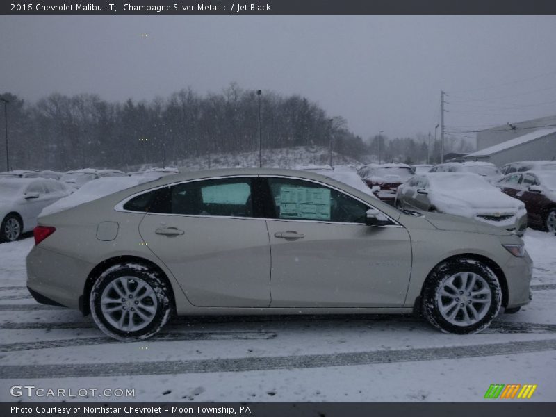 Champagne Silver Metallic / Jet Black 2016 Chevrolet Malibu LT