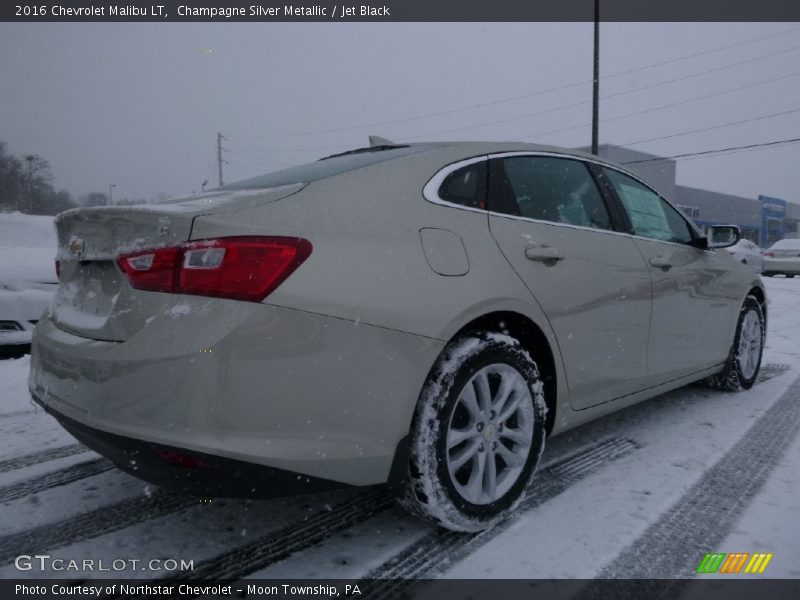 Champagne Silver Metallic / Jet Black 2016 Chevrolet Malibu LT