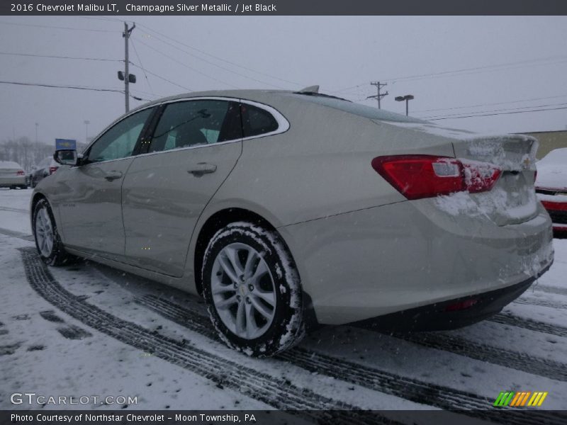 Champagne Silver Metallic / Jet Black 2016 Chevrolet Malibu LT
