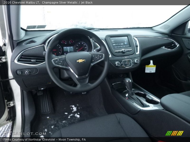 Champagne Silver Metallic / Jet Black 2016 Chevrolet Malibu LT