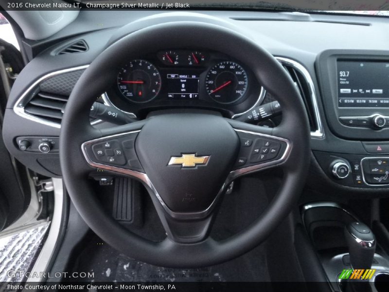 Champagne Silver Metallic / Jet Black 2016 Chevrolet Malibu LT