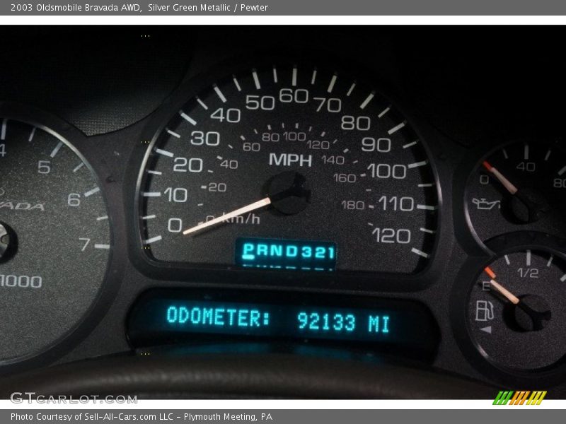 Silver Green Metallic / Pewter 2003 Oldsmobile Bravada AWD