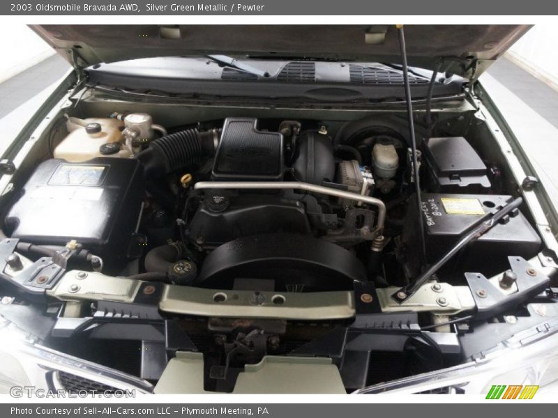 Silver Green Metallic / Pewter 2003 Oldsmobile Bravada AWD