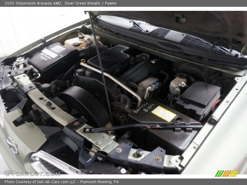 Silver Green Metallic / Pewter 2003 Oldsmobile Bravada AWD
