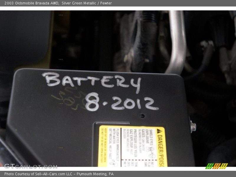 Silver Green Metallic / Pewter 2003 Oldsmobile Bravada AWD