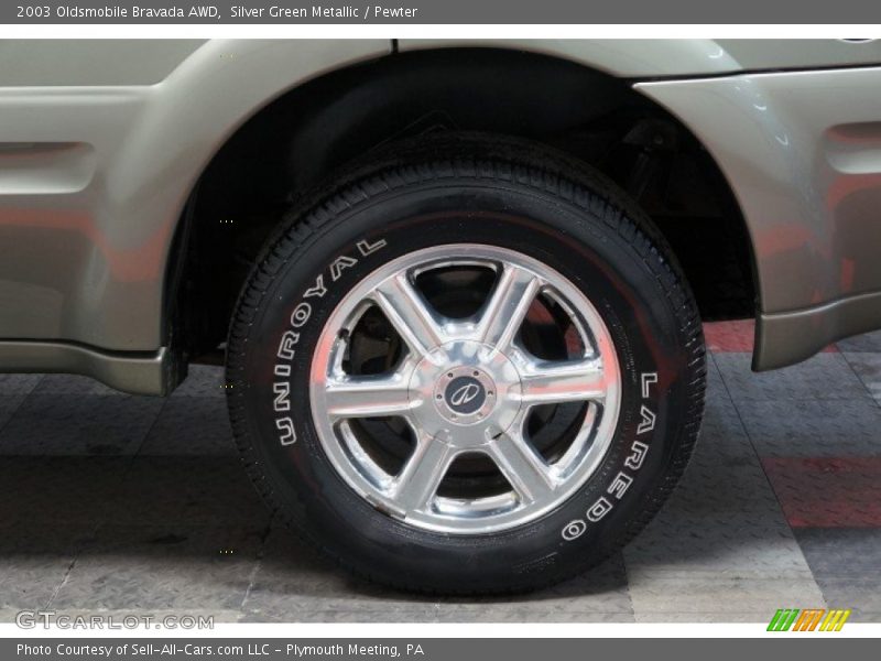 Silver Green Metallic / Pewter 2003 Oldsmobile Bravada AWD