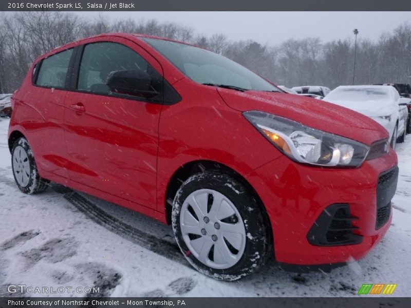 Salsa / Jet Black 2016 Chevrolet Spark LS