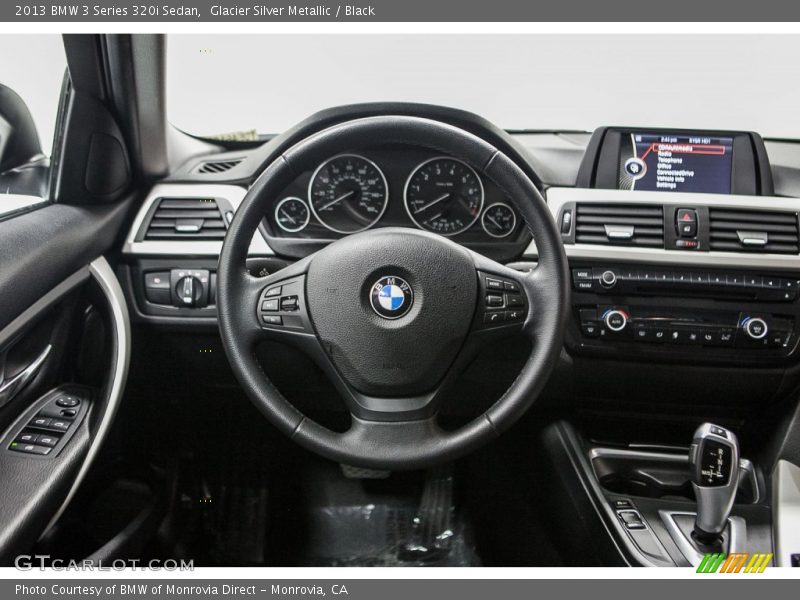 Glacier Silver Metallic / Black 2013 BMW 3 Series 320i Sedan