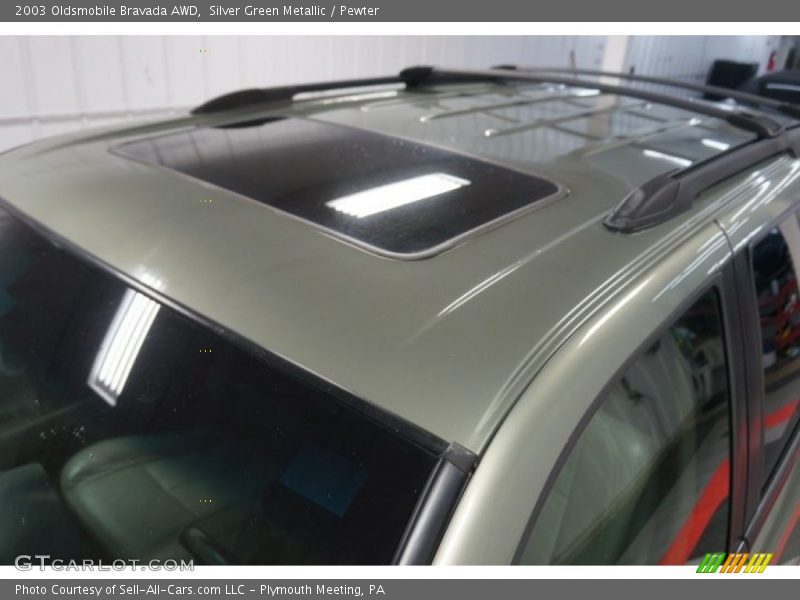 Silver Green Metallic / Pewter 2003 Oldsmobile Bravada AWD