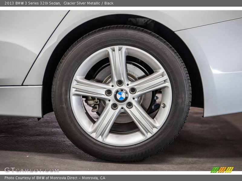 Glacier Silver Metallic / Black 2013 BMW 3 Series 320i Sedan