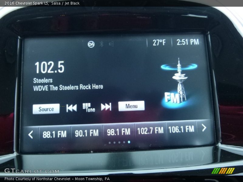 Salsa / Jet Black 2016 Chevrolet Spark LS