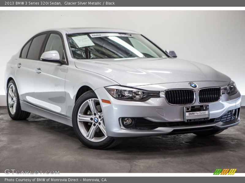 Glacier Silver Metallic / Black 2013 BMW 3 Series 320i Sedan