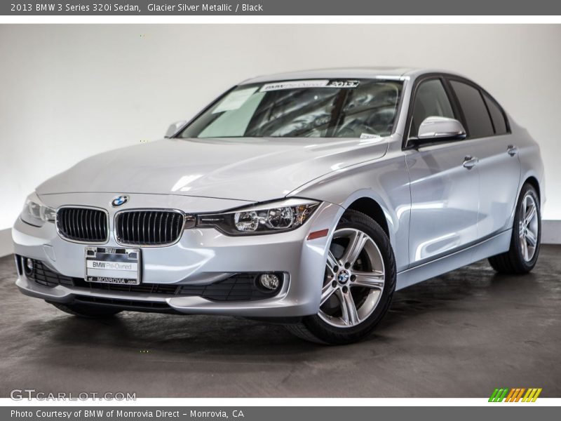 Glacier Silver Metallic / Black 2013 BMW 3 Series 320i Sedan