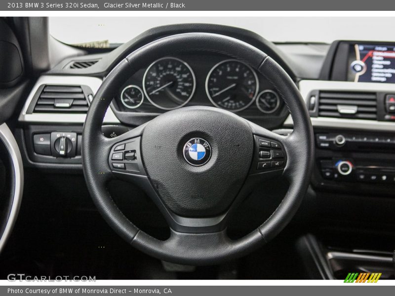 Glacier Silver Metallic / Black 2013 BMW 3 Series 320i Sedan