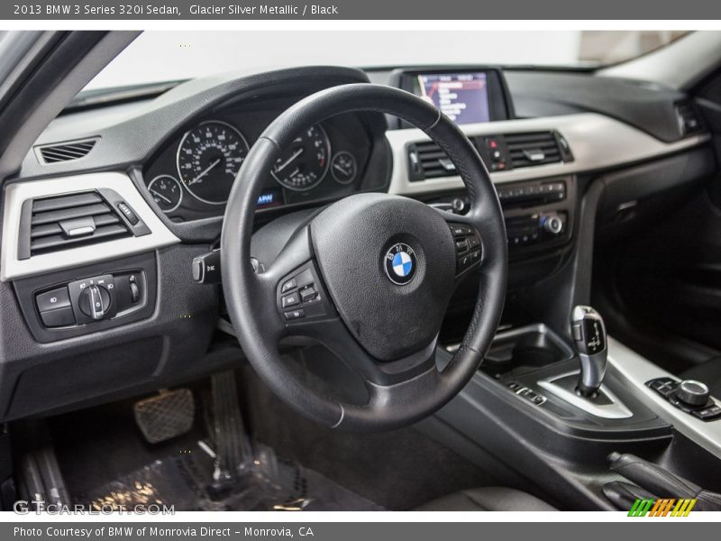 Glacier Silver Metallic / Black 2013 BMW 3 Series 320i Sedan