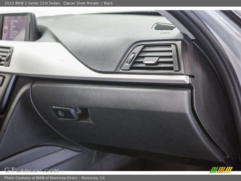 Glacier Silver Metallic / Black 2013 BMW 3 Series 320i Sedan