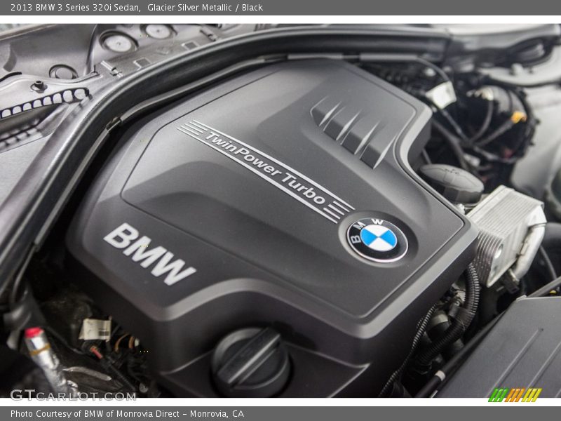 Glacier Silver Metallic / Black 2013 BMW 3 Series 320i Sedan