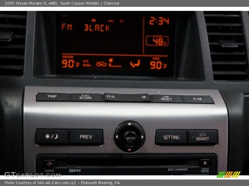 Sunlit Copper Metallic / Charcoal 2005 Nissan Murano SL AWD