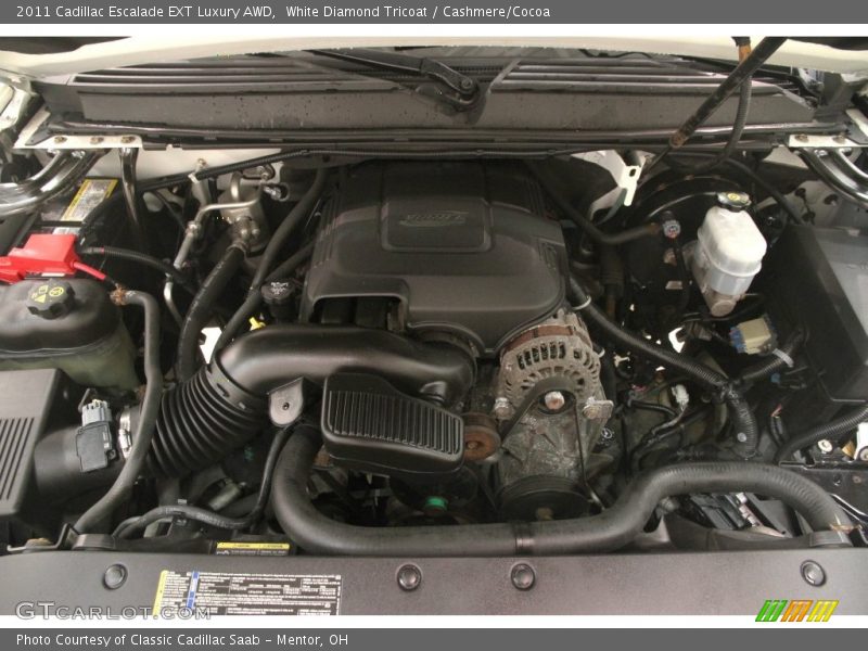 White Diamond Tricoat / Cashmere/Cocoa 2011 Cadillac Escalade EXT Luxury AWD
